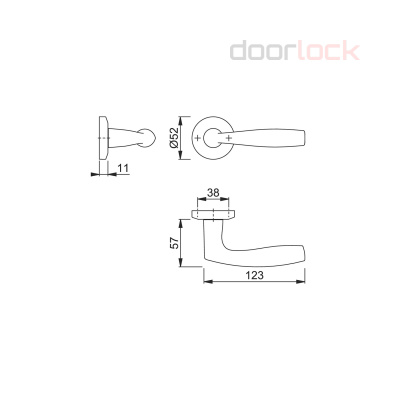 Ручка HOPPE M1515/23K (Vitoria)