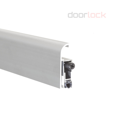 Порог автоматический накладной Athmer M-12 FS silver, silicone L=425мм (серебристый) 