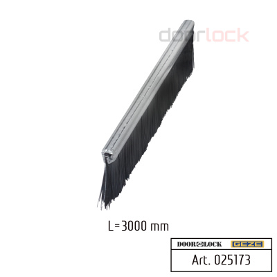 Уплотнитель напольный щеточный GEZE ECDRIVE (до 3000 мм, h=20 мм)
