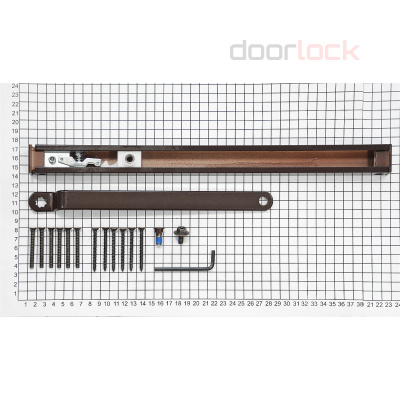 Скользящая тяга с ФОП DOORLOCK для DL100S, серебристая