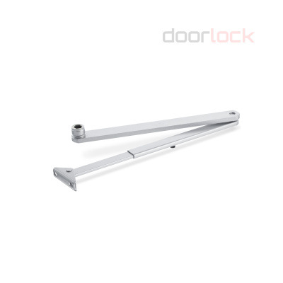 Тяга рычажная GEZE ECturn EV1 (серебристая), для глубины дверной коробки 90-200 мм