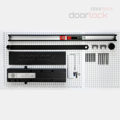 Дверной доводчик DOORLOCK DL300S/N BC DA HO EN 3-5 монтаж с противоположной петлям стороны