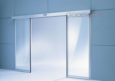 Автоматическая раздвижная дверь DLA210SL/120 створки до2х180кг, с эл/мзамком, аккумулятором, программатором(без створок)