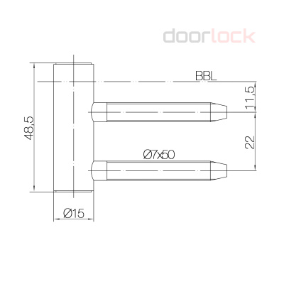 Петля SIMONSWERK VARIANT V 4400 WF (часть коробки) никелированная