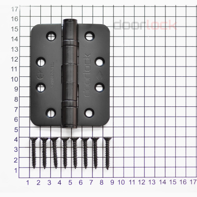 Дверная петля  DL H102/76/2B/R SSS карточная, матовая нержавеющая сталь