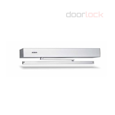 Привод распашной GEZE Powerturn с роликовой тягой, серебристый