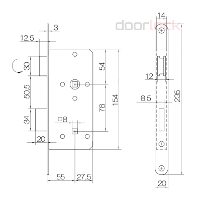 Замок DOORLOCK 403