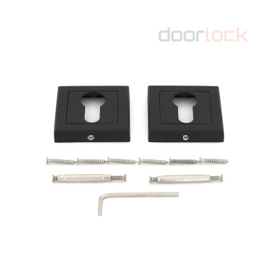 Накладка ФАБРИКА ЗАМКОВ T BB ET, черная, под цилиндр