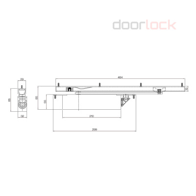 Врезной доводчик ECO SHULTE ITS 400