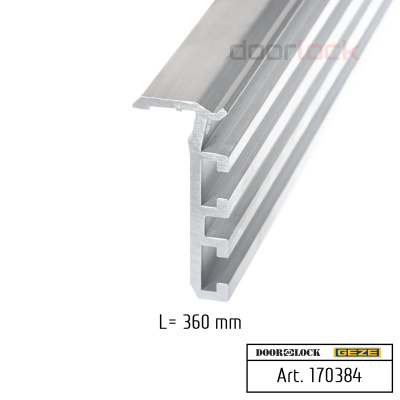 Профиль навесного оборудования GEZE ECdrive T2, левый, 360 мм