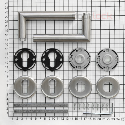Ручка дверна НОРРЕ (Германия) Е1444Z/17K/17KS (Utrecht) PZ F69 нержавеющая сталь матовая