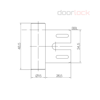 Петля SIMONSWERK VARIANT V 8000 WF (часть коробки) F2 матовый никель