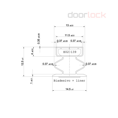 Уплотнитель ИЛЬПЕА САР для дверей магнитный самоклеящийся