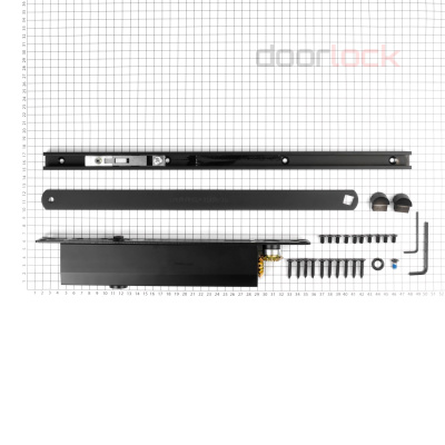 Замок дверной магнитный  Doorlock DL441M/С/50/85/18/SN, цилиндровый, матовый никель