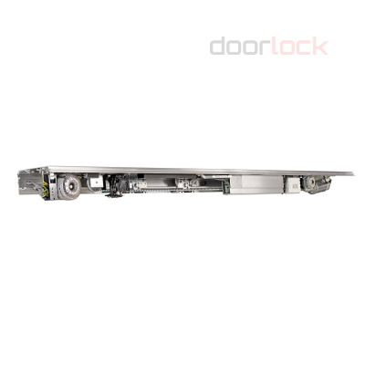 Автоматическая раздвижная одностворчатая дверь GEZE ECdrive для ширины прохода до 2000 мм, с дисплейным программатором, без радаров, без створок