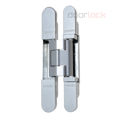 Дверная петля CEMOM ESTETIC 1821/A  скрытая 3D 8060 матовый хром